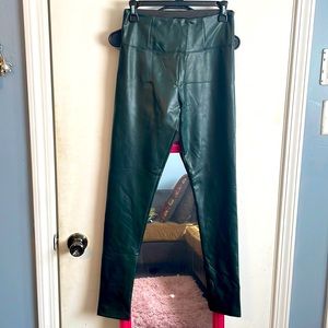 Fashion Nova green leather leggings